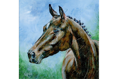 Acrylic horse painting